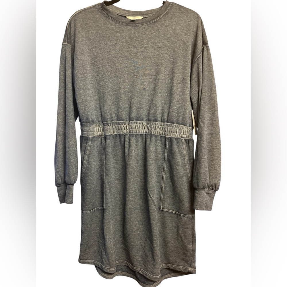 Time and Tru Charcoal Long Sleeve Top size medium